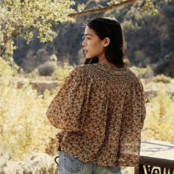 Doen Ariste top in Golden Mesa Flor, Size S - Picture 3 of 6